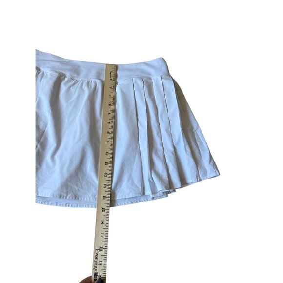 Lululemon Side Pleat High Rise Tennis White Skirt Skort size 10 White Athletic - Picture 7 of 12
